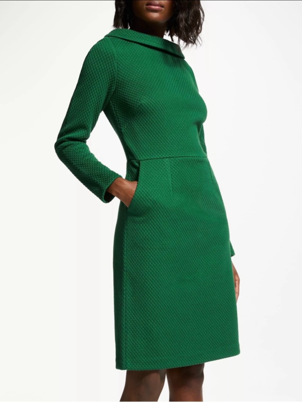 Boden Amazon Green Jacquard Dress in Size 10R